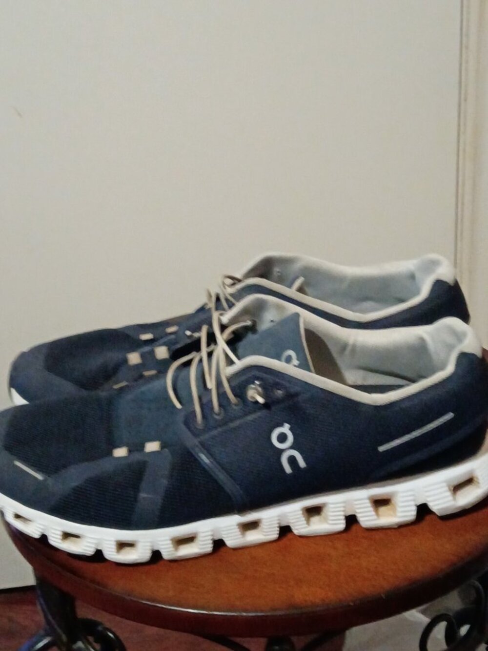 On Cloud Shoes Mens Size 13 Blue Mesh CloudTec Running Sneakers 59.98916 - Picture 9 of 13